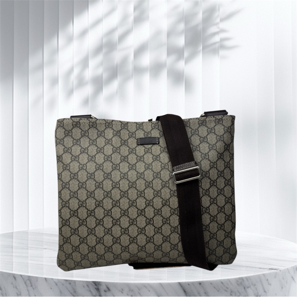 Gucci Flat Messenger Monogram Brown - image 1